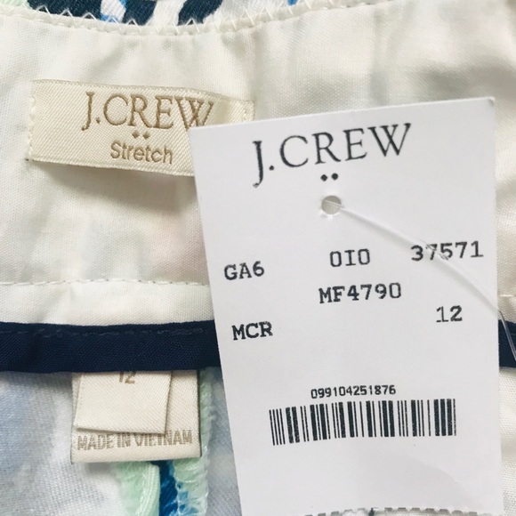 🌼 J. Crew Floral Stretch City Fit - Picture 4 of 8